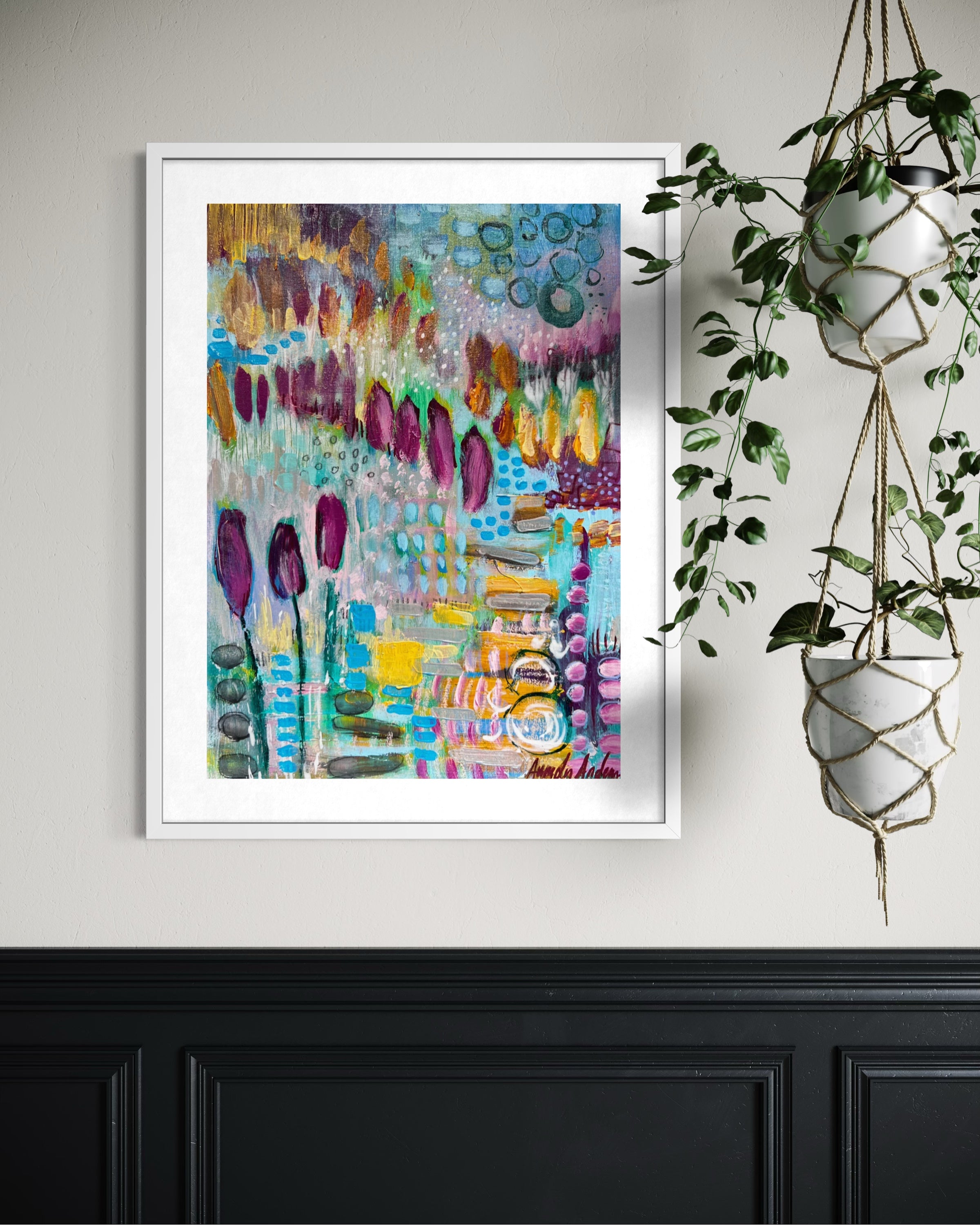 Pretty garden A3